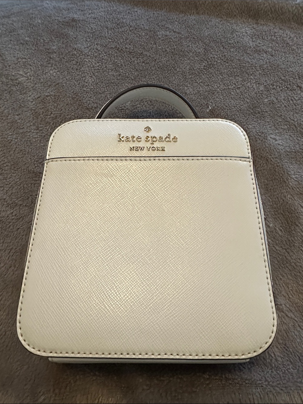 SUPER CUTE kate spade cream mini top-handle and  crossbody bag